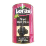 زیتون سیاه loras لوراس بدون هسته قوطی 4.6 kg
