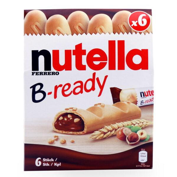 بیسکویت شکلات بی ردی نوتلا B-ready nutella بسته 6 عددی 4