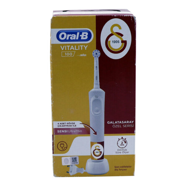 مسواک برقی اورال بی Oral B مدل vitality زرد رنگ