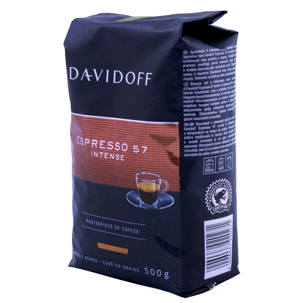 دانه قهوه دیویدف اسپرسو اینتنس Intense وزن 500 گرم