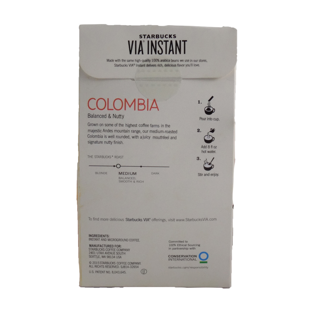 پودر قهوه فوری کلمبیا مدیوم رست استارباکس 3