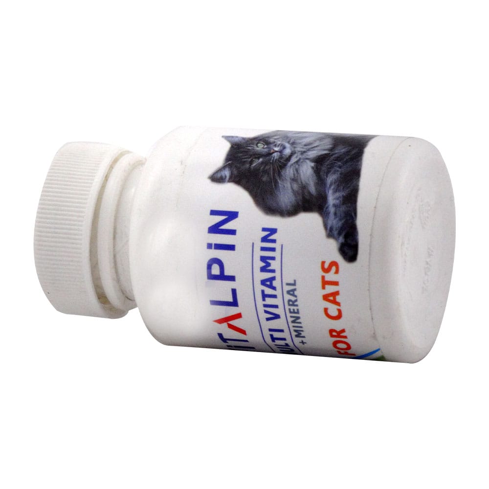 قرص مولتی ویتامین + مواد معدنی مخصوص گربه ویتالپین 3