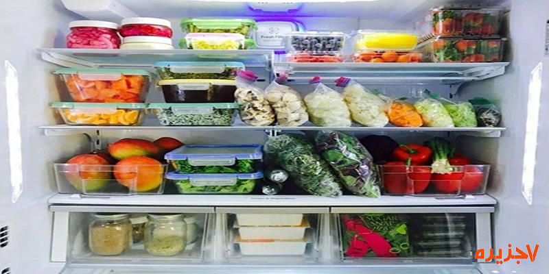نگهداری سبزیجات و میوه در یخچال